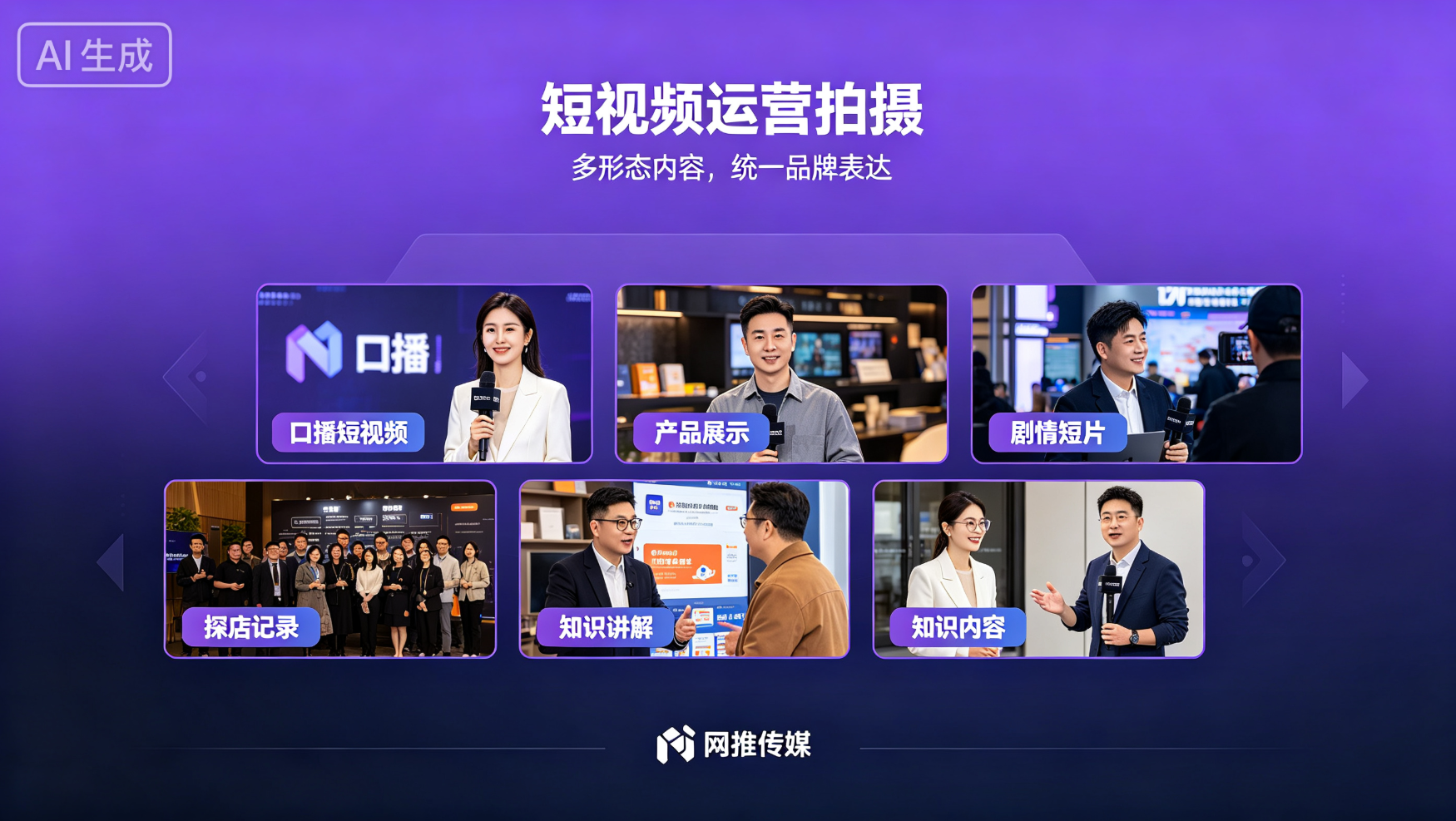 网推传媒短视频运营工作场景展示
